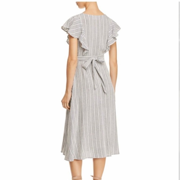 Lost +Wander flutter sleeve V-neck dress - Picture 3 of 7